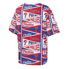 MLB Philadelphia Phillies Outerstuff Youth All-Over Pennant T-Shirt