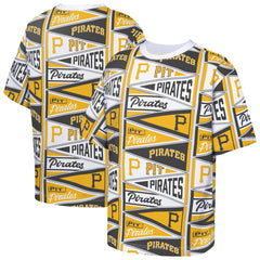 MLB Pittsburgh Pirates Outerstuff Youth All-Over Pennant T-Shirt
