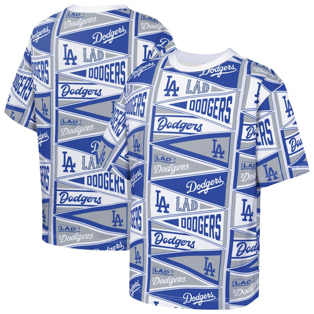 MLB Los Angeles Dodgers Outerstuff Youth All-Over Pennant T-Shirt