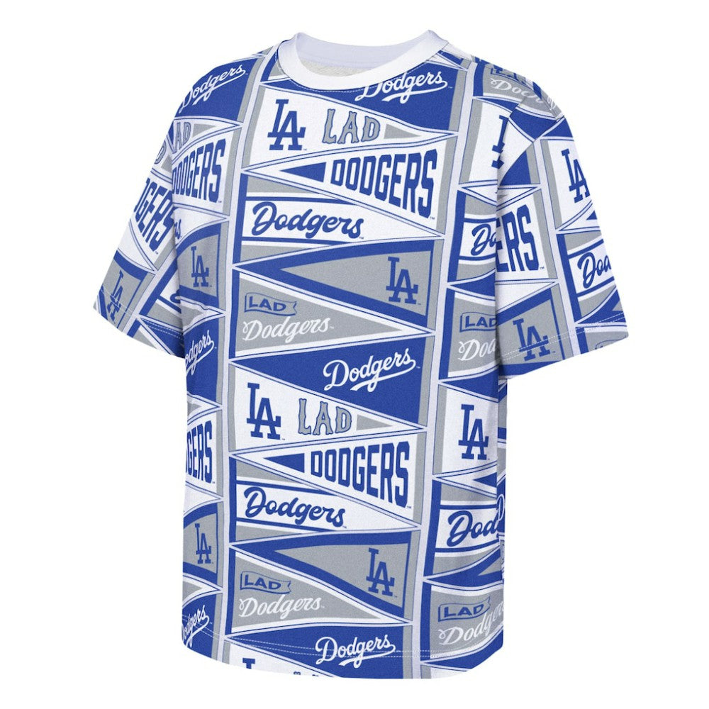 MLB Los Angeles Dodgers Outerstuff Youth All-Over Pennant T-Shirt