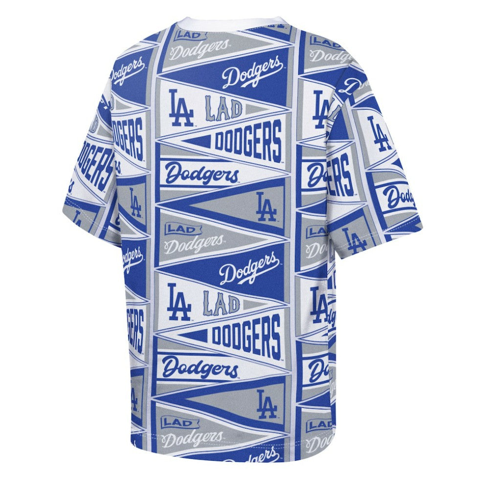 MLB Los Angeles Dodgers Outerstuff Youth All-Over Pennant T-Shirt