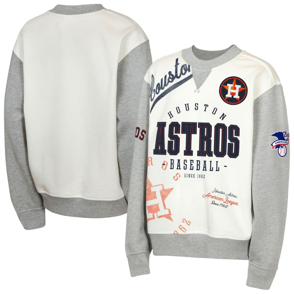 MLB Houston Astros Outerstuff Youth Big League Power Hit Fleece Sweatshirt
