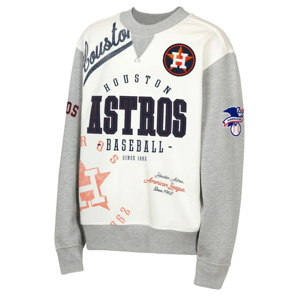 MLB Houston Astros Outerstuff Youth Big League Power Hit Fleece Sweatshirt