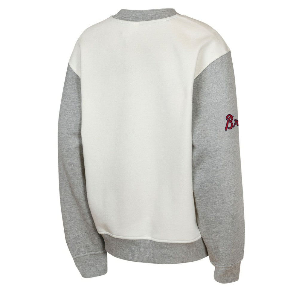MLB Atlanta Braves Outerstuff Youth Big League Power Hit Fleece Sweatshirt