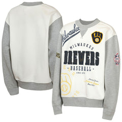 MLB Milwaukee Brewers Outerstuff Youth Big League Power Hit Fleece Sweatshirt