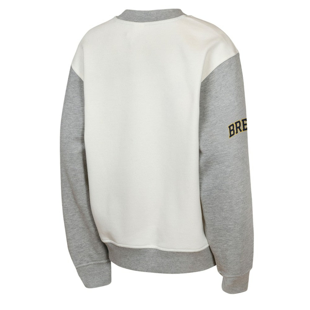 MLB Milwaukee Brewers Outerstuff Youth Big League Power Hit Fleece Sweatshirt