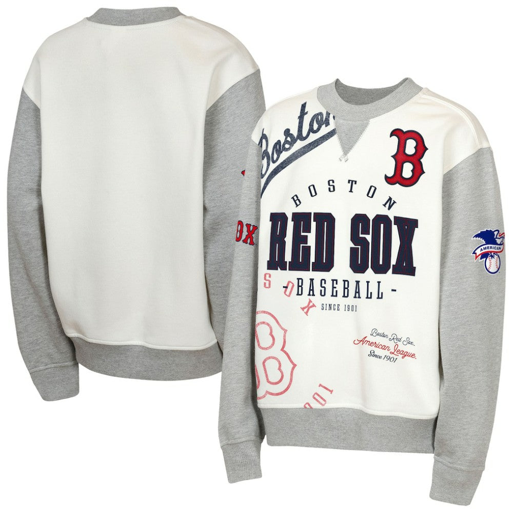 MLB Boston Red Sox Outerstuff Youth Big League Power Hit Fleece Sweatshirt
