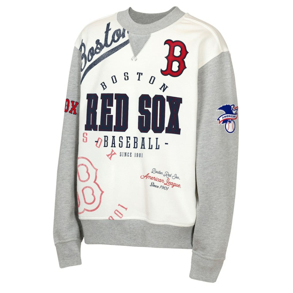 MLB Boston Red Sox Outerstuff Youth Big League Power Hit Fleece Sweatshirt