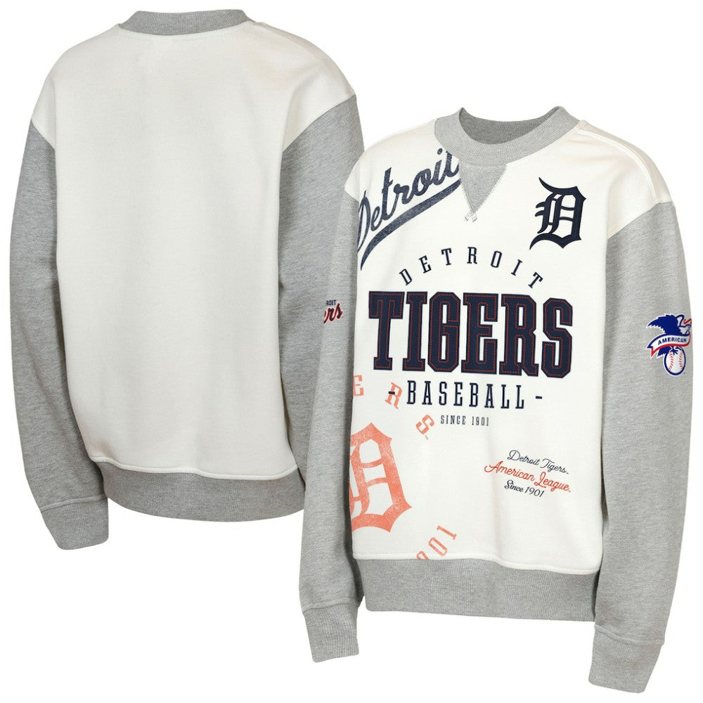 MLB Detroit Tigers Outerstuff Youth Big League Power Hit Fleece Sweatshirt
