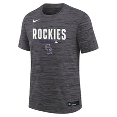 MLB Colorado Rockies Nike Youth Authentic Collection Velocity Dri-FIT T-Shirt