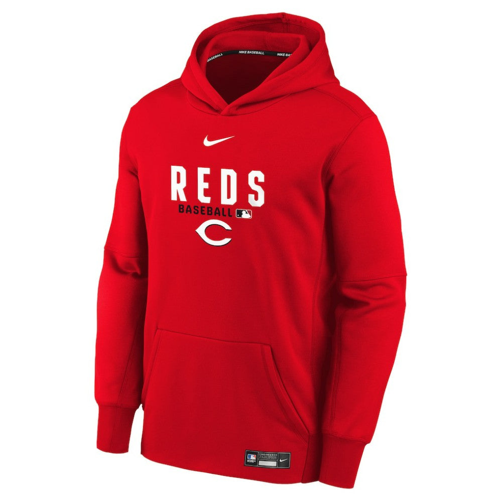 MLB Cincinnati Reds Nike Youth Authentic Collection Therma-FIT Hoodie