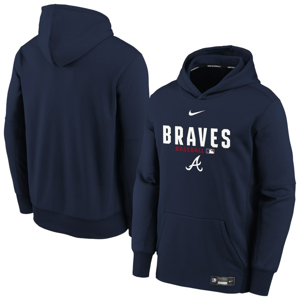 MLB Atlanta Braves Nike Youth Authentic Collection Therma-FIT Hoodie