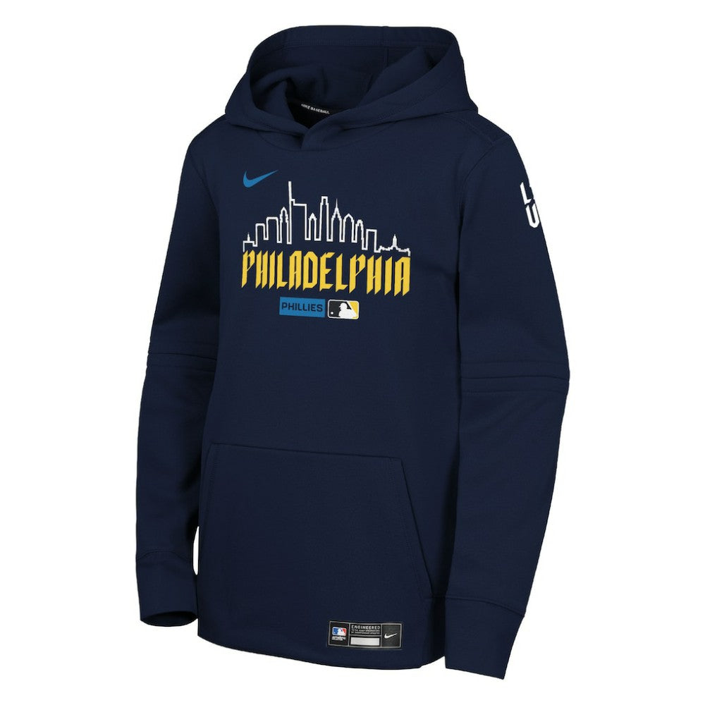 MLB Philadelphia Phillies Nike Youth Authentic Collection City Connect Therma-FIT Hoodie
