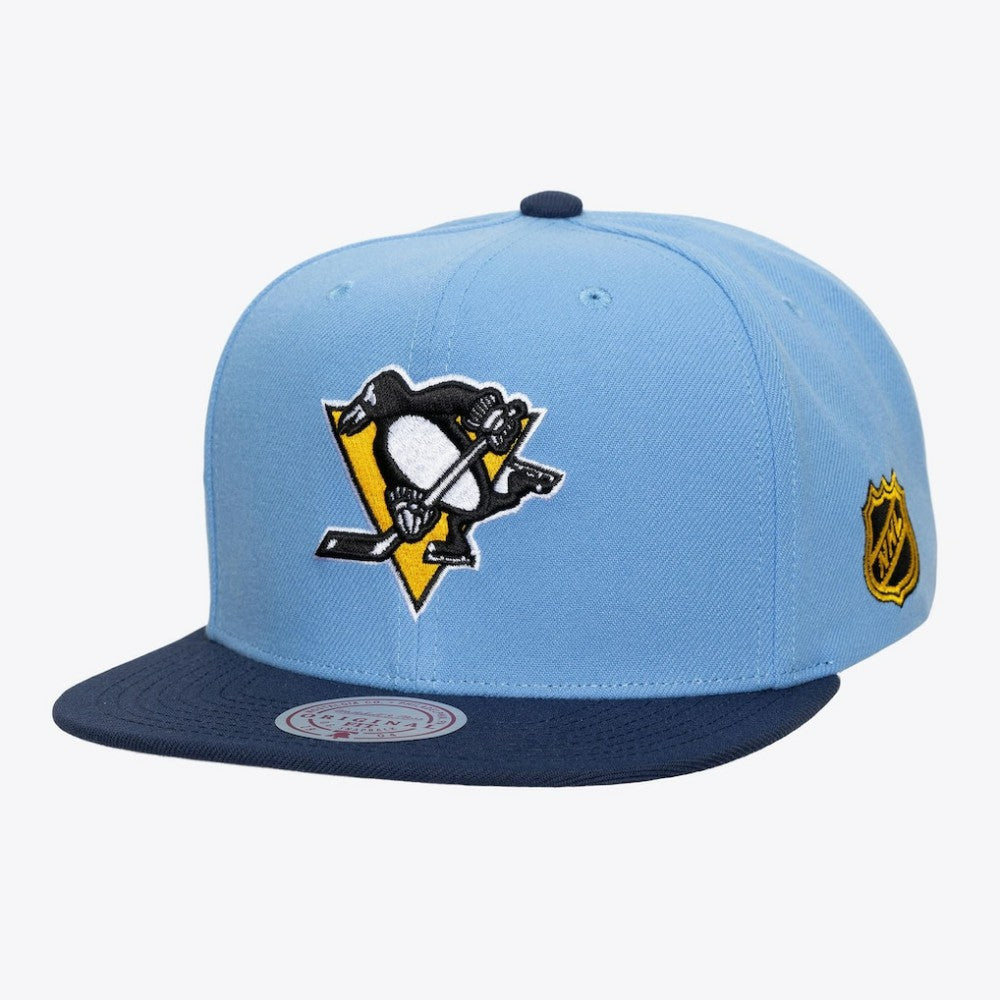 NHL Light Blue Pittsburgh Penguins Mitchell & Ness Legendary Home Snapback Hat