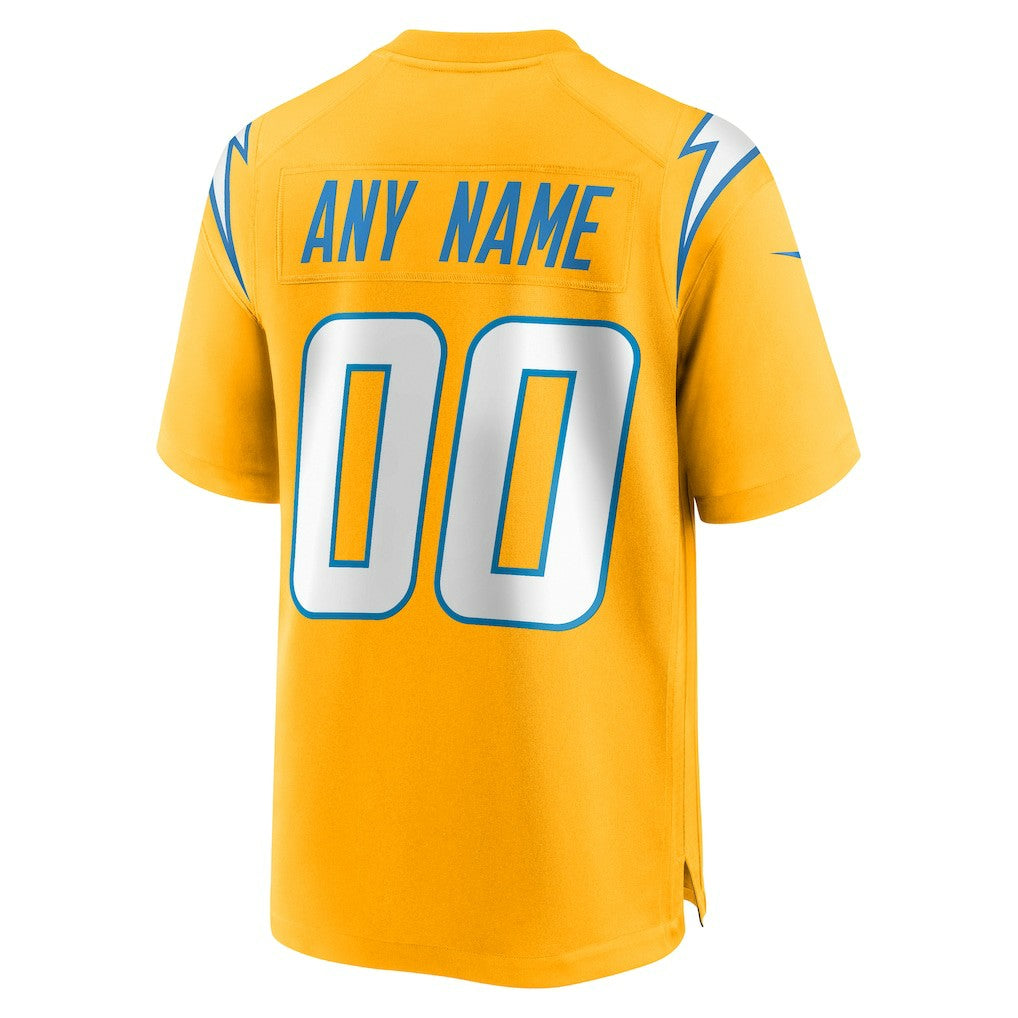 Alternate Charger Power Game Custom Jersey - Los Angeles Chargers