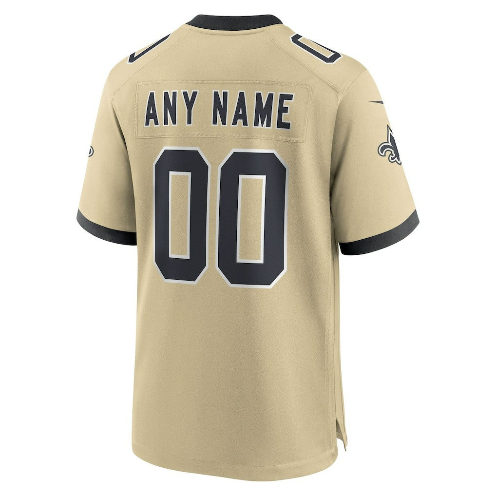 Gameday Golds Alternate Custom Game Jersey - New Orleans Saints