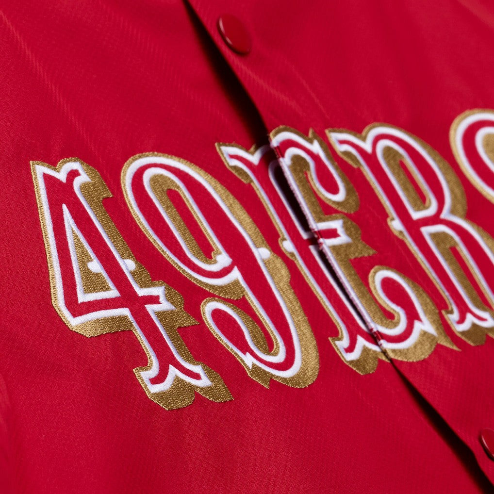 Coaches Full-Snap Hooded Windbreaker Jacket - San Francisco 49ers