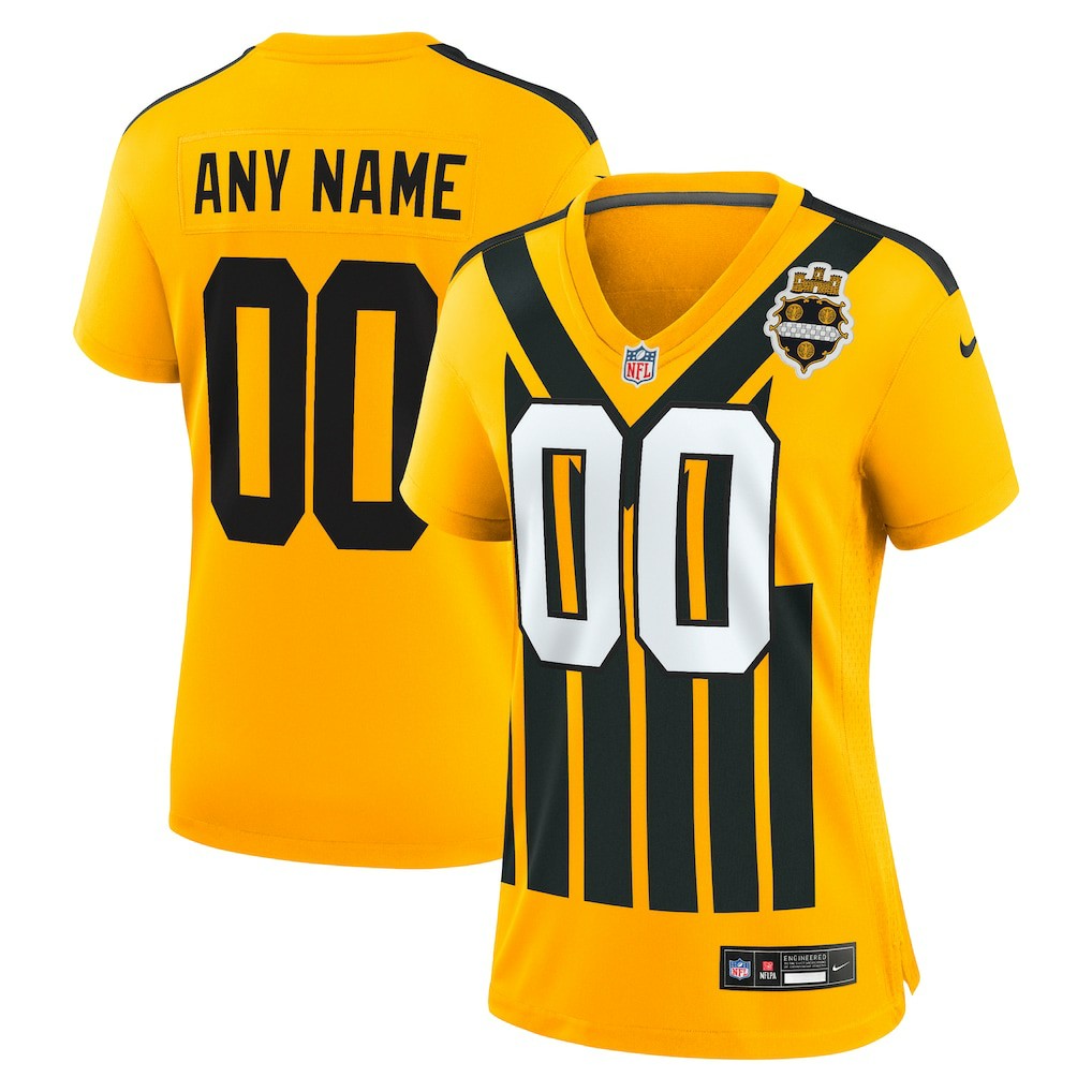 Women's Alternate 1933 Throwback Game Custom Jersey - Pittsburgh Steelers