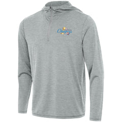 NBA Oklahoma City Thunder Antigua 2025 NBA Finals Champions Tidy Quarter-Zip Hoodie