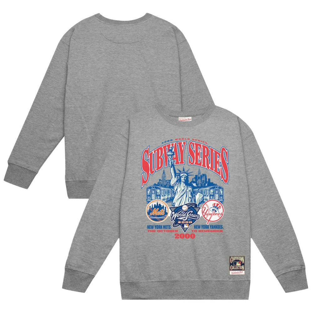 MLB New York Yankees vs. New York Mets Mitchell & Ness 2000 World Series Pullover Sweatshirt