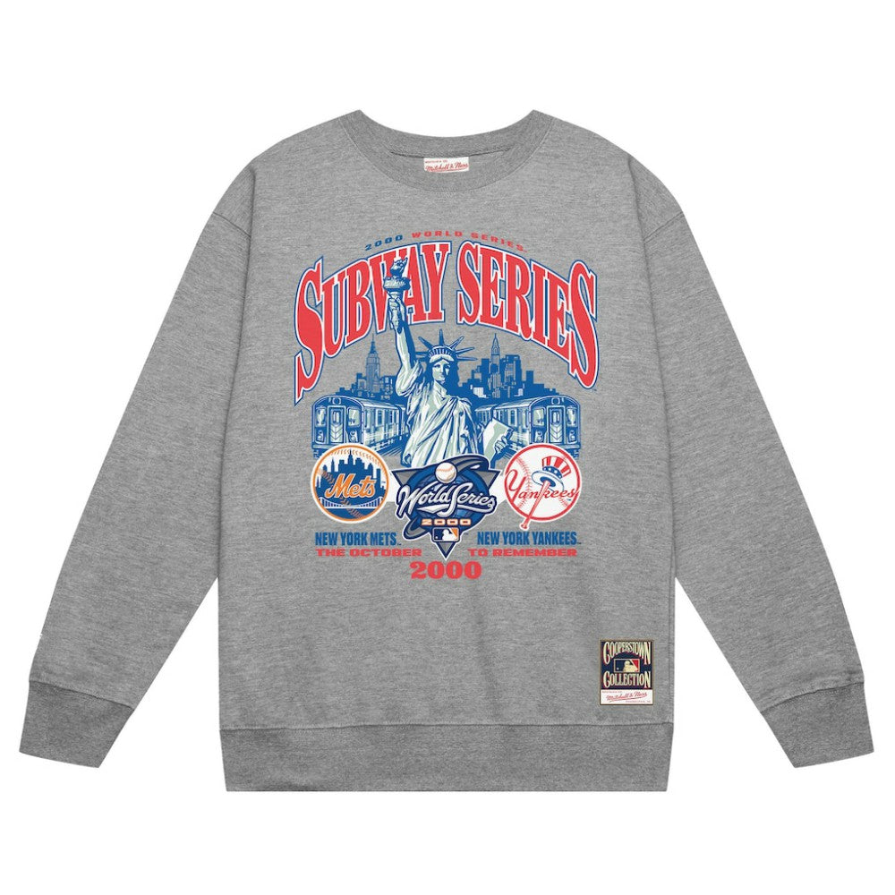MLB New York Yankees vs. New York Mets Mitchell & Ness 2000 World Series Pullover Sweatshirt