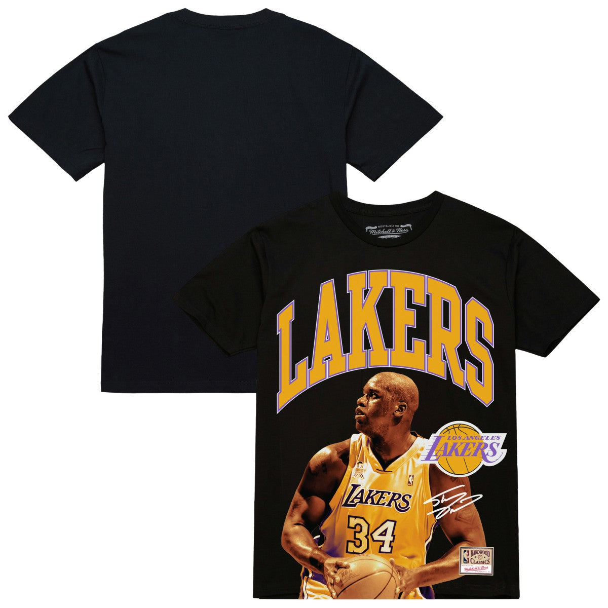 NBA Shaquille O'Neal Los Angeles Lakers Hardwood Classics Player Arch T-Shirt