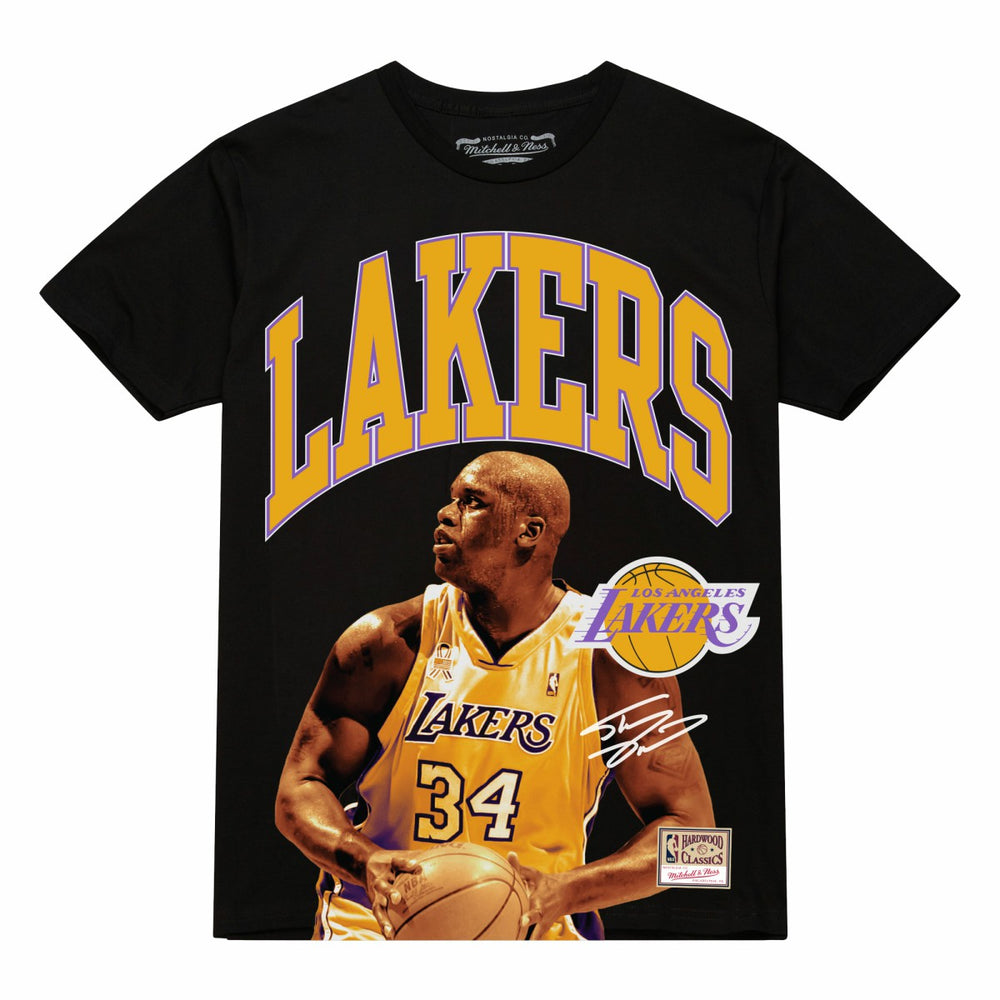 NBA Shaquille O'Neal Los Angeles Lakers Hardwood Classics Player Arch T-Shirt