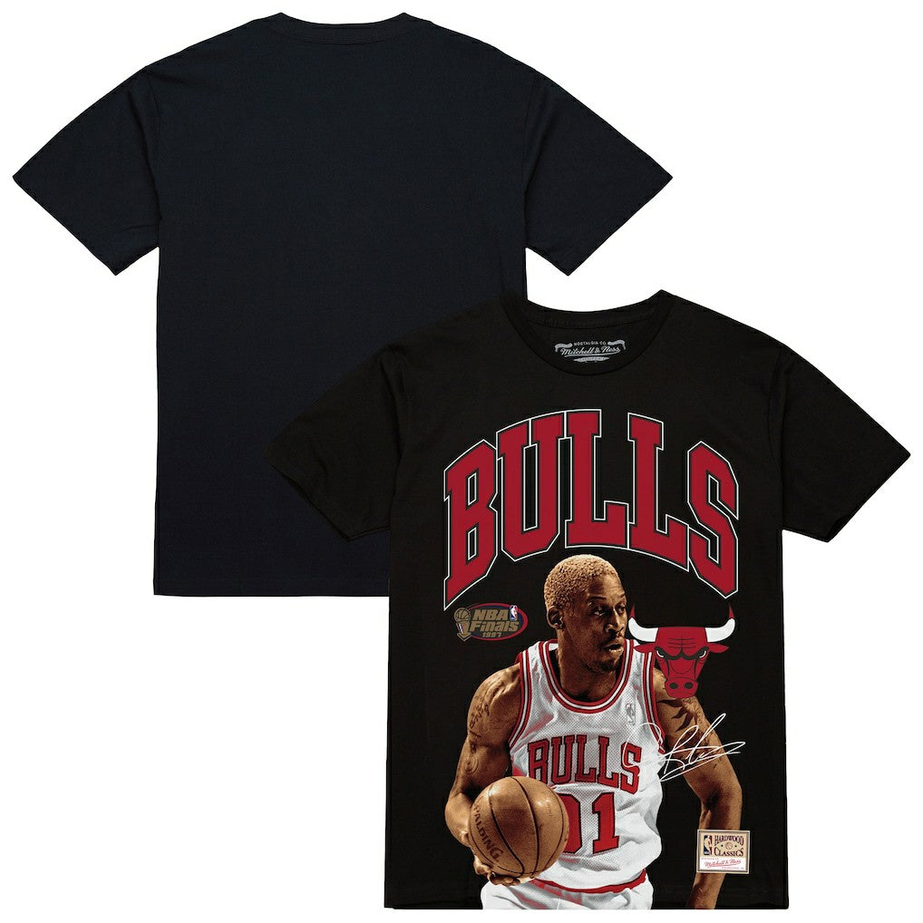 NBA Dennis Rodman Chicago Bulls Hardwood Classics Player Arch T-Shirt sale