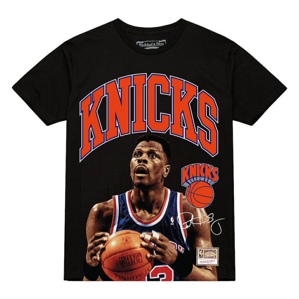 NBA Patrick Ewing New York Knicks Hardwood Classics Player Arch T-Shirt