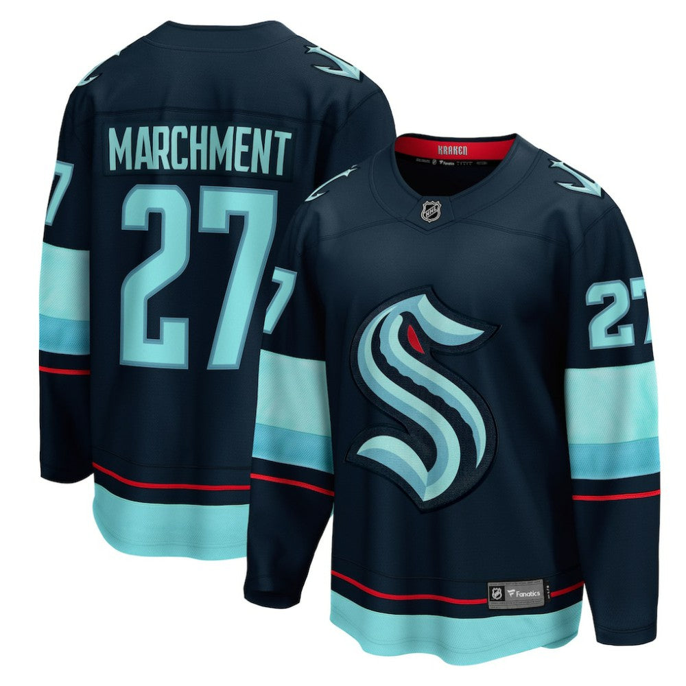 NHL Deep Sea Blue Mason Marchment Seattle Kraken Fanatics Home Breakaway Jersey