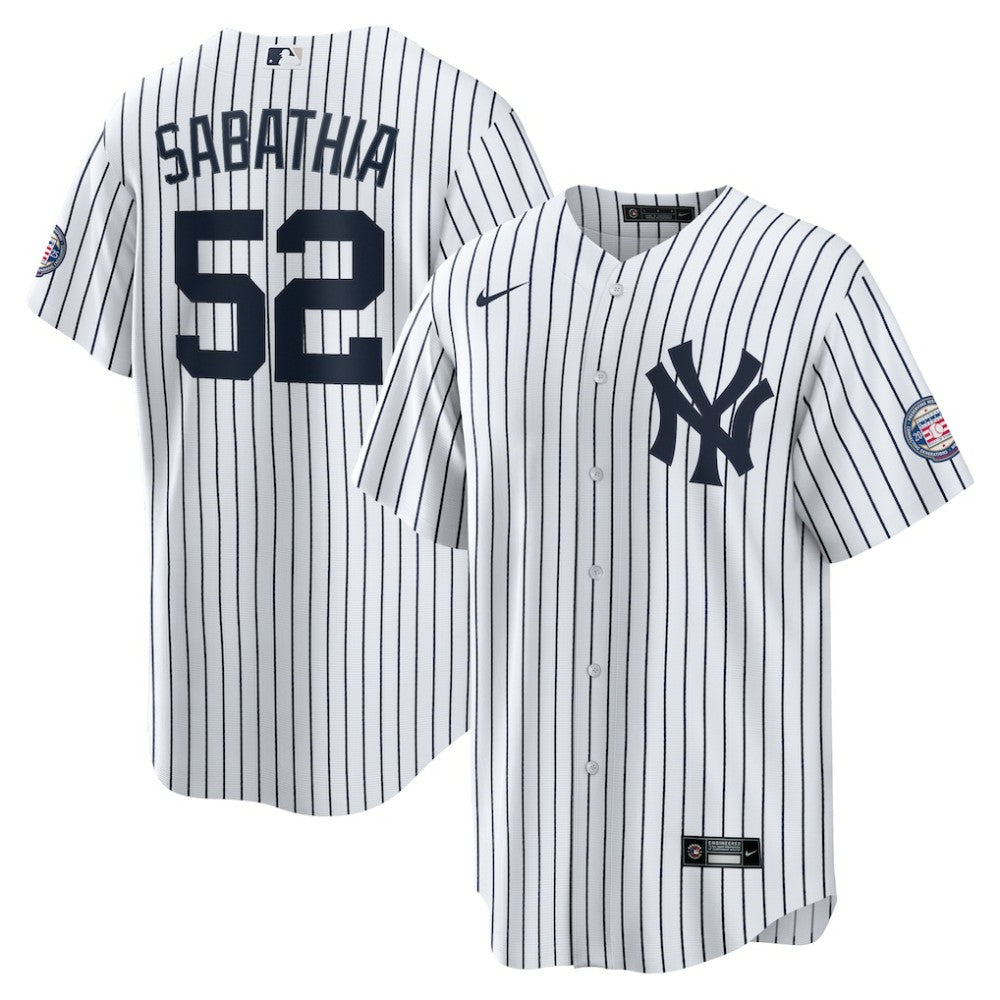 MLB CC Sabathia New York Yankees Nike 2025 Baseball Hall of Fame Name & Number Retired Replica Jersey