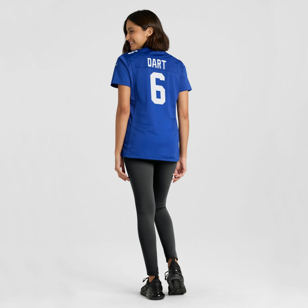 Jaxson Dart  Women's Team Game Jersey - New York Giants