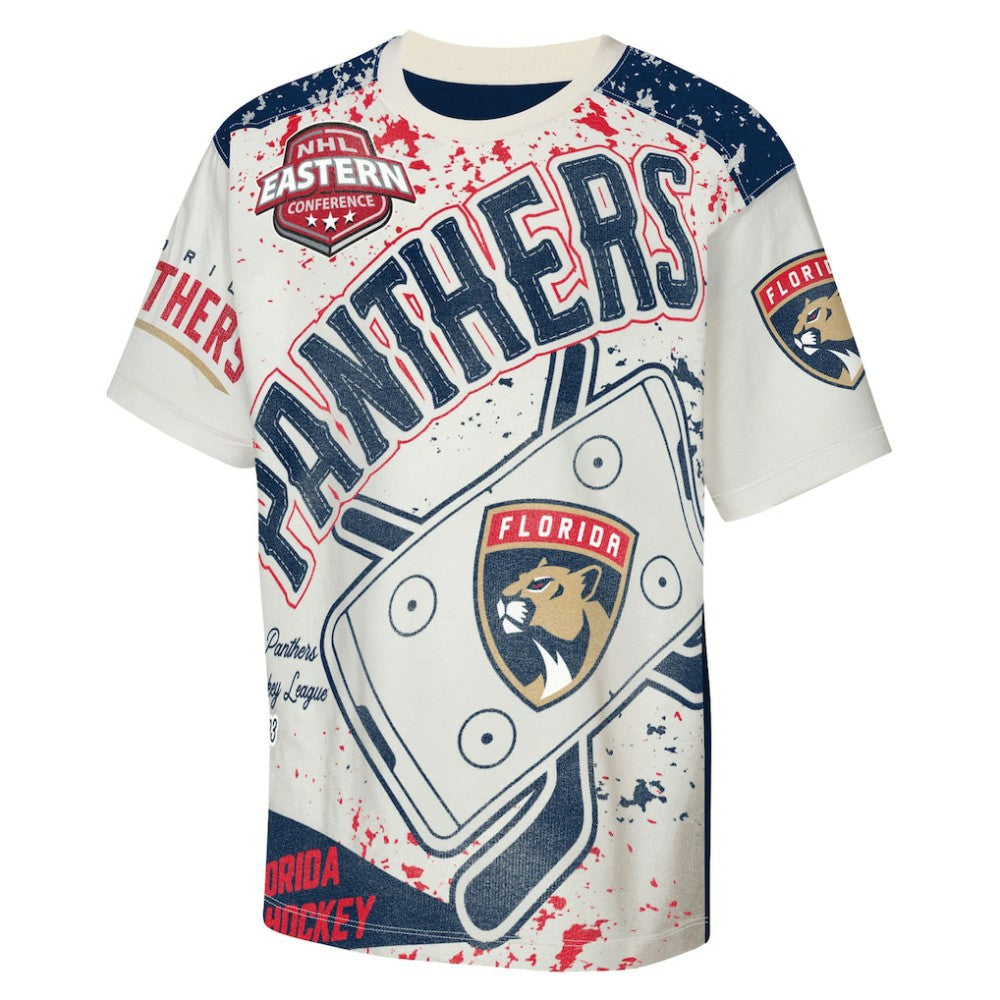 NHL Cream Florida Panthers Outerstuff Youth Top Player T-Shirt