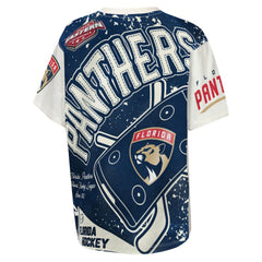 NHL Cream Florida Panthers Outerstuff Youth Top Player T-Shirt