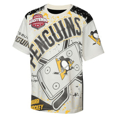 NHL Cream Pittsburgh Penguins Outerstuff Youth Top Player T-Shirt