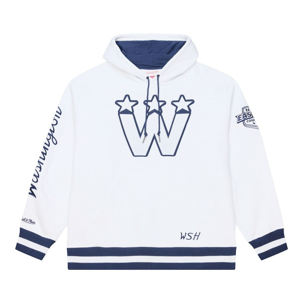 NHL White Washington Capitals Mitchell & Ness Arctic Fleece Hoodie