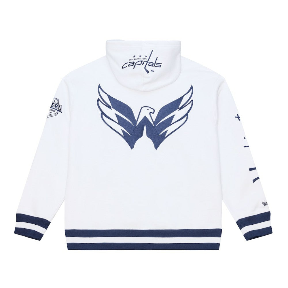 NHL White Washington Capitals Mitchell & Ness Arctic Fleece Hoodie