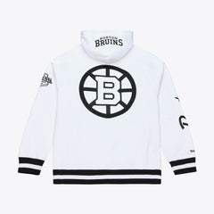 NHL White Boston Bruins Mitchell & Ness Arctic Fleece Hoodie