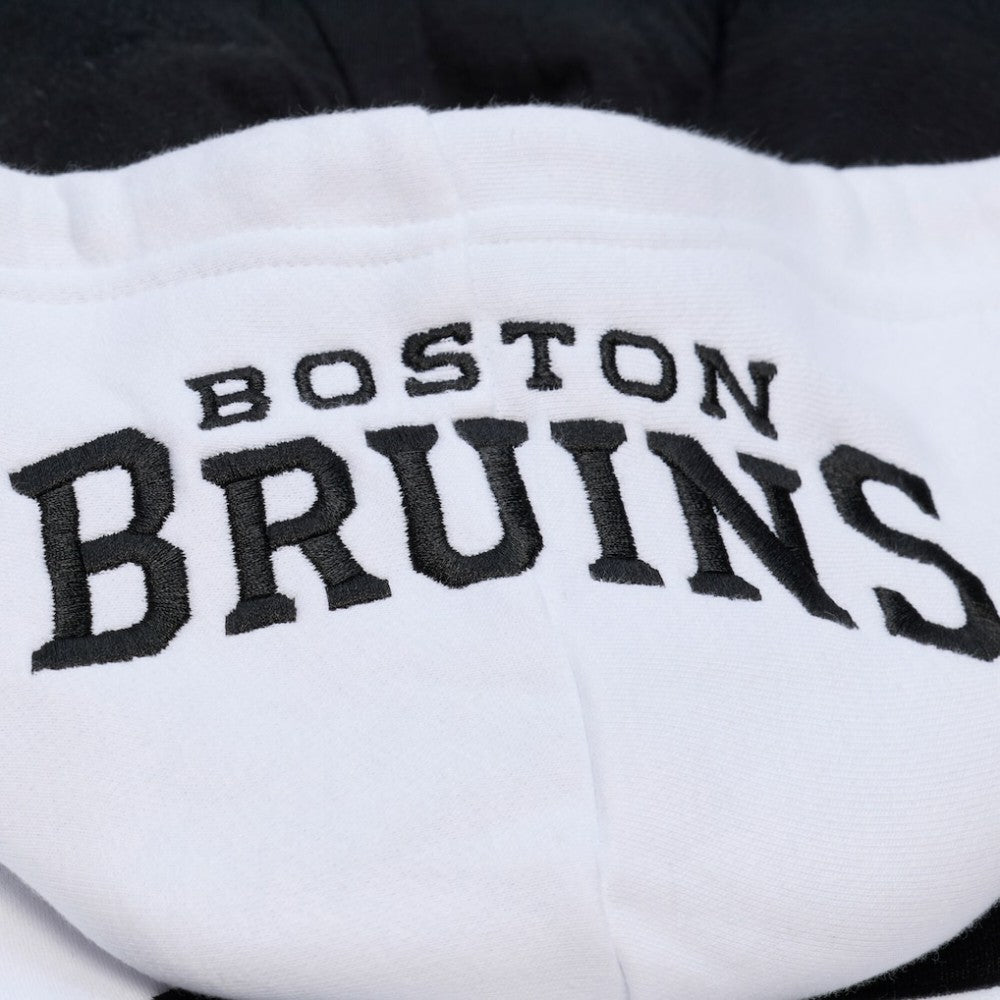 NHL White Boston Bruins Mitchell & Ness Arctic Fleece Hoodie