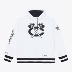 NHL White Chicago Blackhawks Mitchell & Ness Arctic Fleece Hoodie