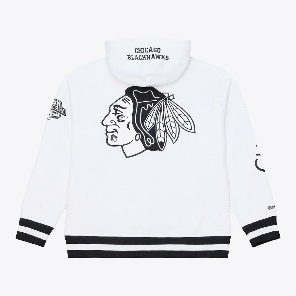 NHL White Chicago Blackhawks Mitchell & Ness Arctic Fleece Hoodie