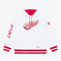 NHL White Detroit Red Wings Mitchell & Ness Arctic Fleece Hoodie