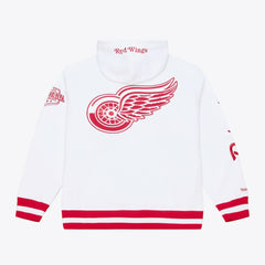 NHL White Detroit Red Wings Mitchell & Ness Arctic Fleece Hoodie