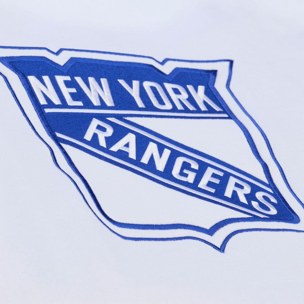 NHL White New York Rangers Mitchell & Ness Arctic Fleece Hoodie