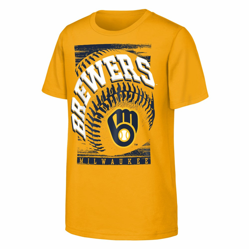 MLB Milwaukee Brewers Outerstuff Youth Speed Pitch T-Shirt