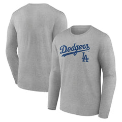 MLB Los Angeles Dodgers Team Lockup Long Sleeve T-Shirt