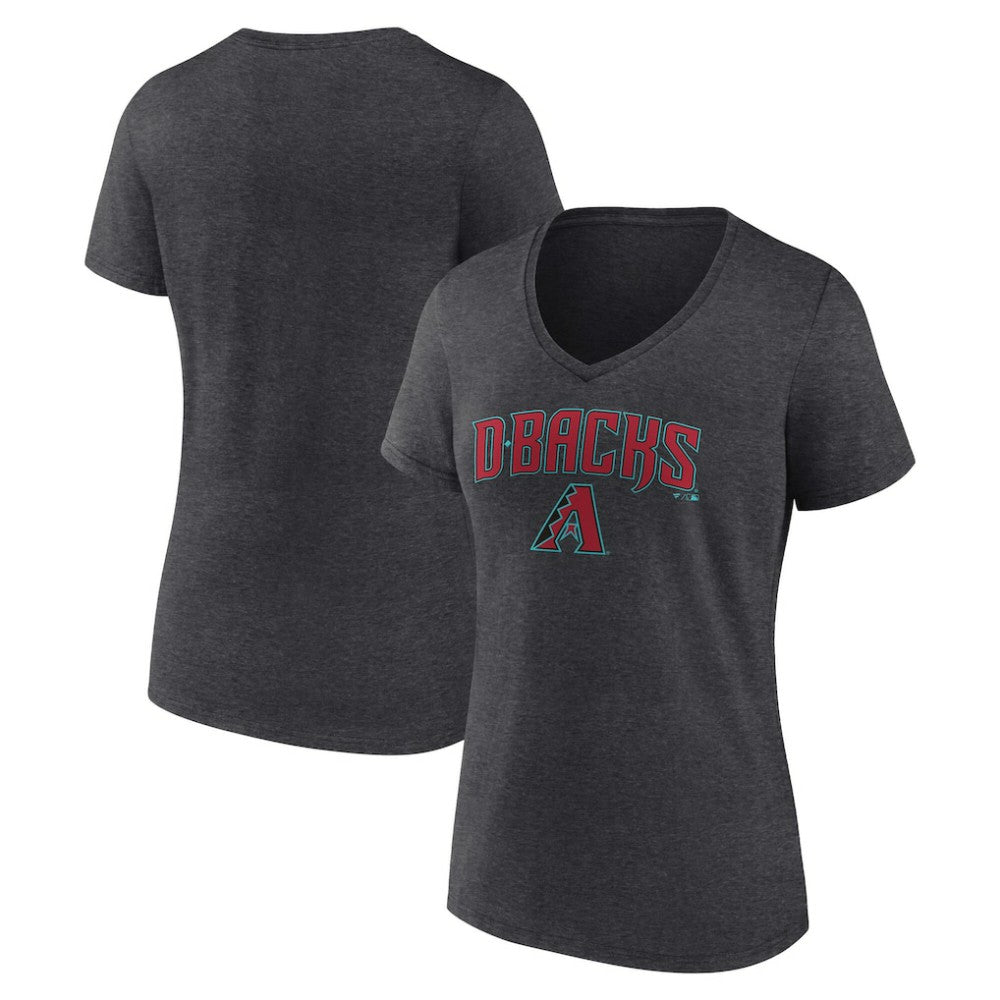 MLB Arizona Diamondbacks Women's Team Lockup V-Neck T-Shirt