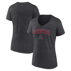 MLB Arizona Diamondbacks Women's Team Lockup V-Neck T-Shirt