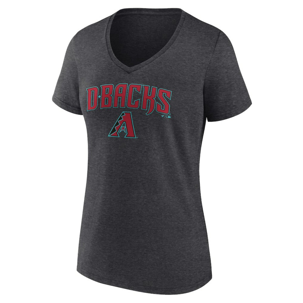 MLB Arizona Diamondbacks Women's Team Lockup V-Neck T-Shirt