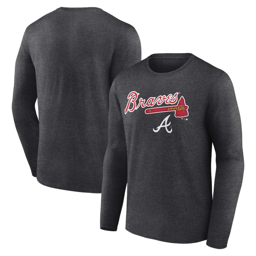MLB Atlanta Braves Team Lockup Long Sleeve T-Shirt